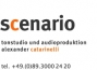 Logo scenario tonstudio und audioproduktion