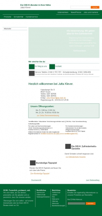 http://jutta-klever.devk.de